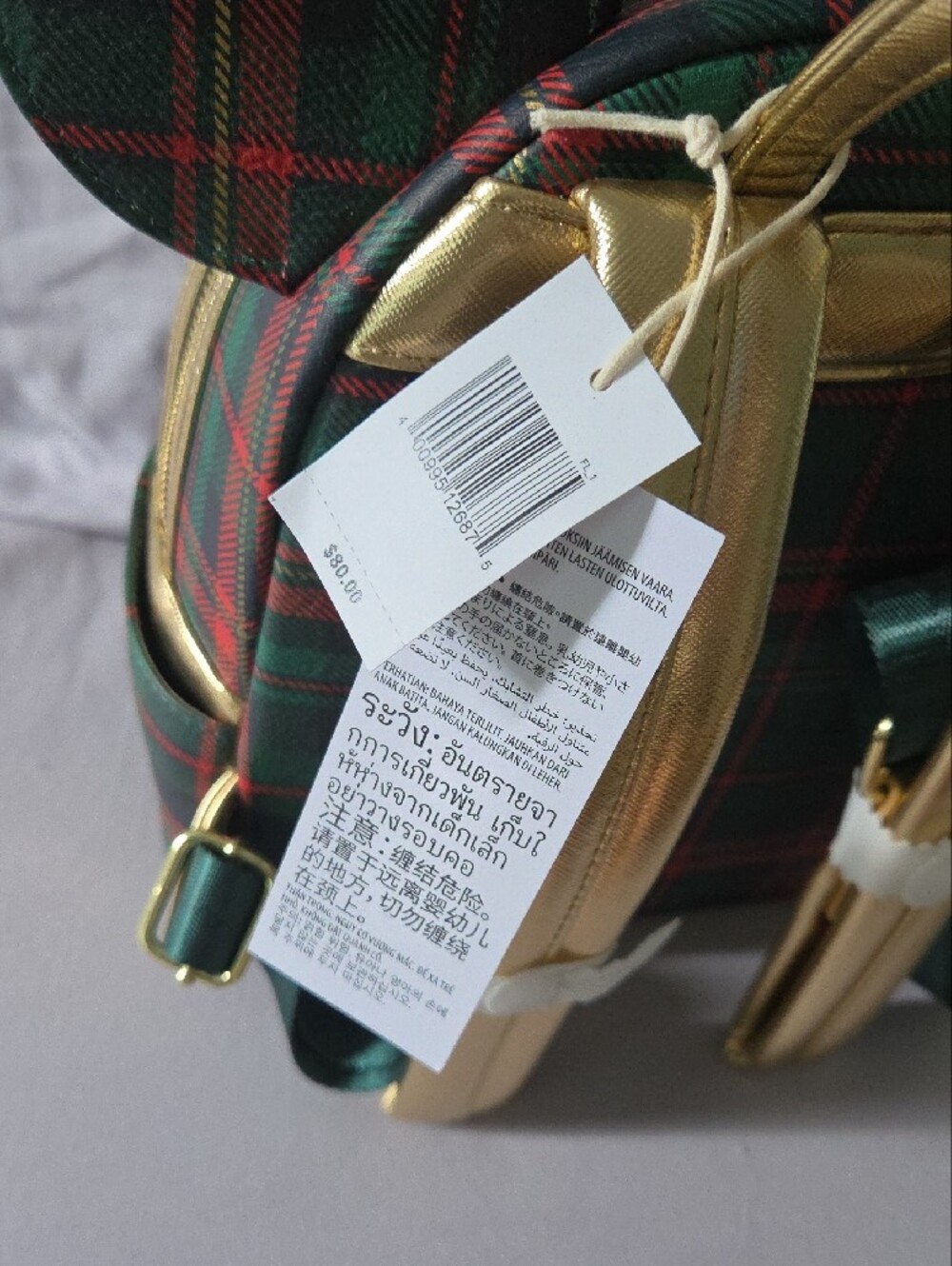 Disney Plaid Mini Backpack - Picture 3 of 3